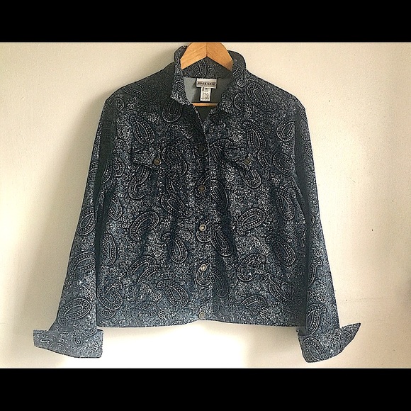Jones Wear Jackets & Blazers - JONES WEAR SPORT Paisley Jacket